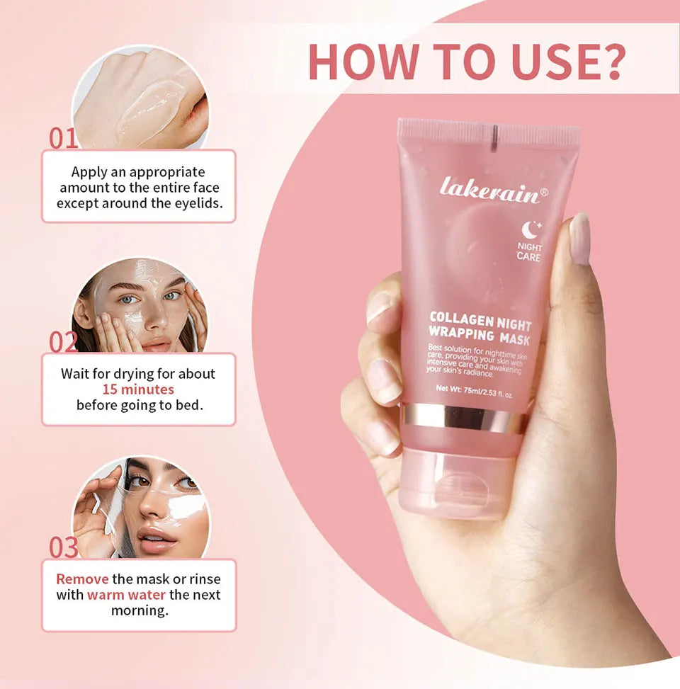 Masque peel-off collagène coréen — Anti-rides, éclat & peau rebondie