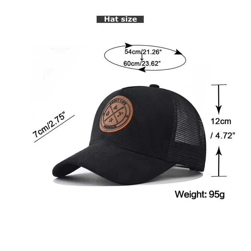 Casquette snapback mesh — Broderie Enjoy Life unisexe streetwear