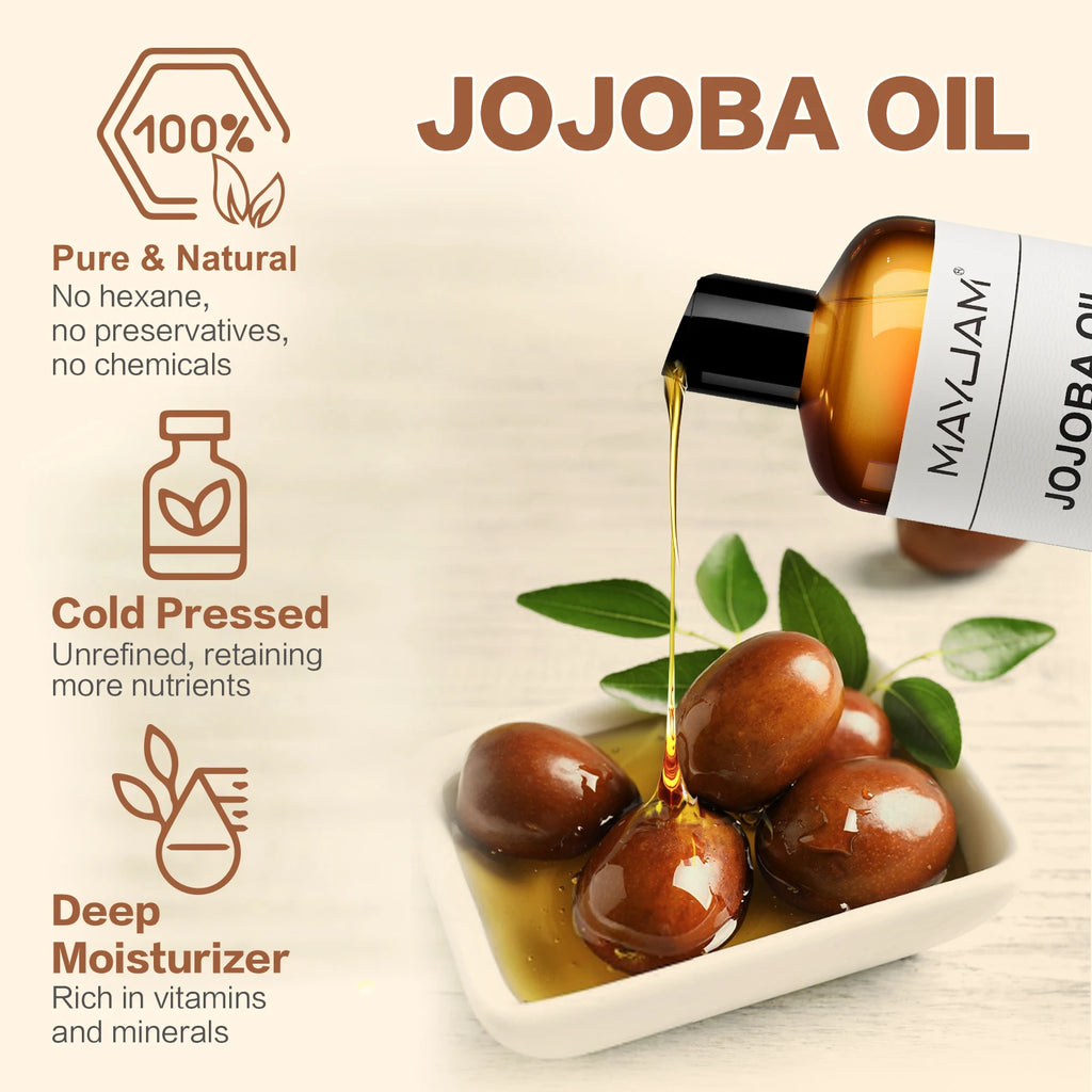Huile végétale bio certifiée USDA — Jojoba pépins de raisin tournesol