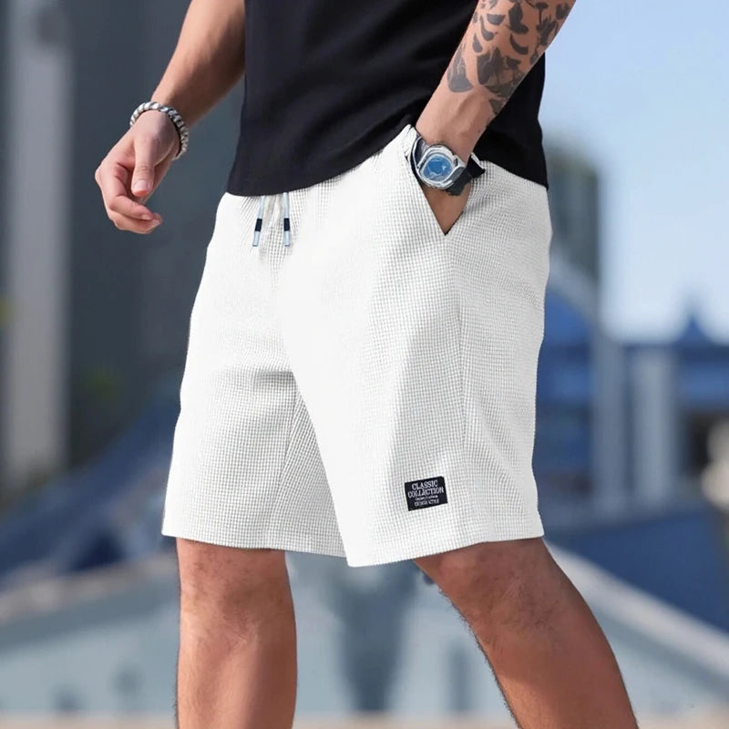 Short homme sport & plage — Tissu texturé respirant casual