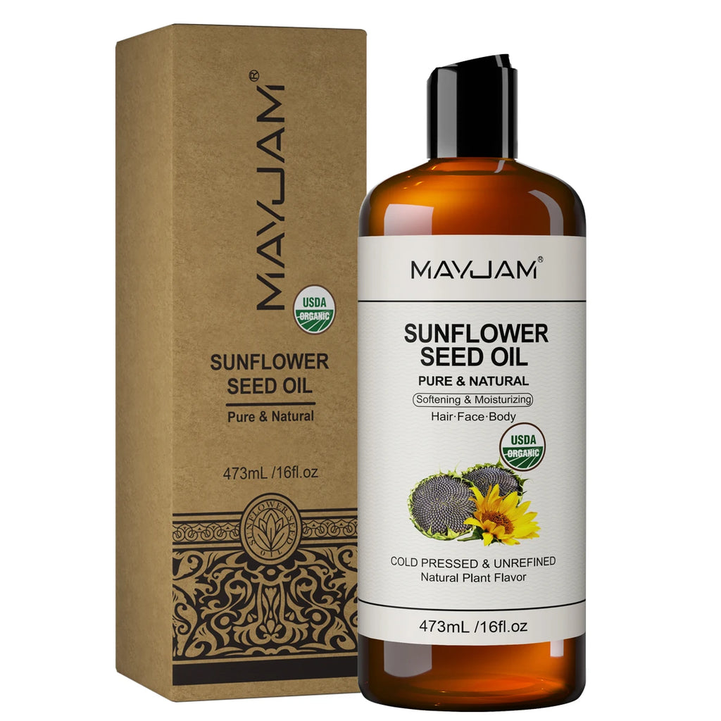 Huile végétale bio certifiée USDA — Jojoba pépins de raisin tournesol
