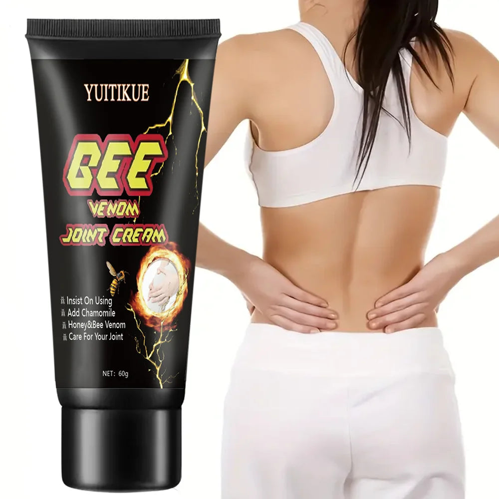 Crème articulations venin d'abeille — Soin chauffant genoux épaules