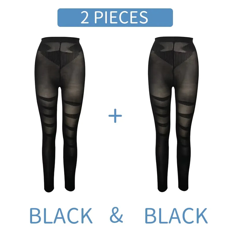 Legging gainant anti-cellulite — Sculptant taille haute ventre plat