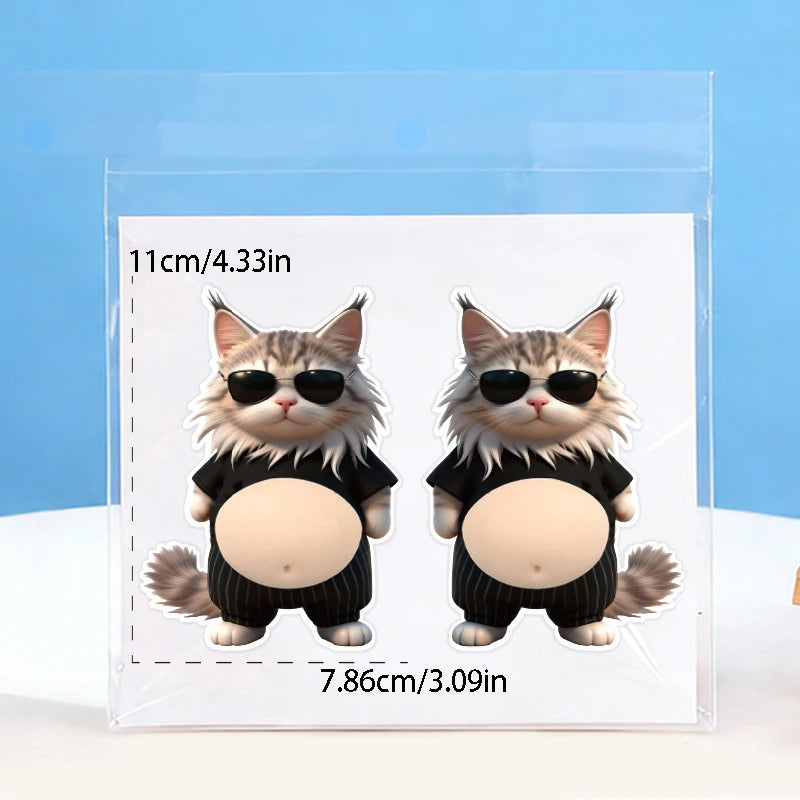 Stickers 3D Shiba Inu silicone — Autocollants chien kawaii auto-adhésifs