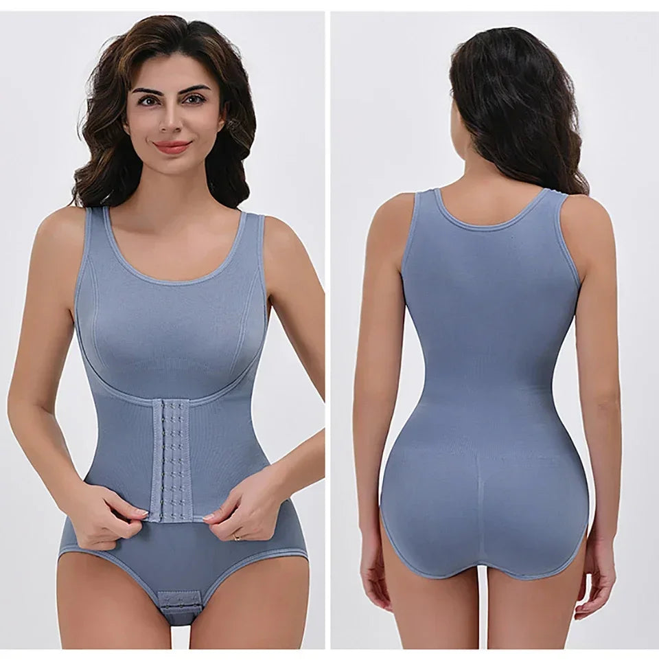Gaine ventre plat avec ceinture — Corset amincissant & taille sculptée
