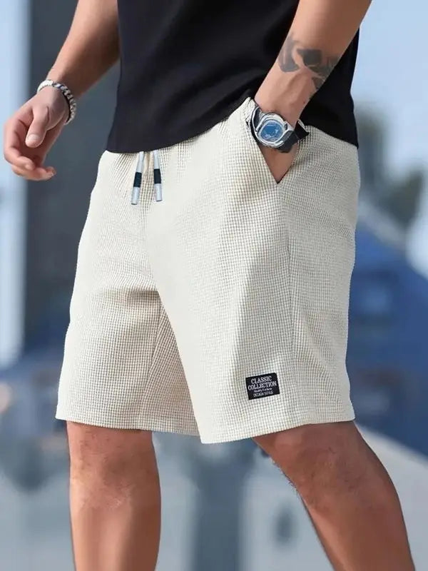 Short homme sport & plage — Tissu texturé respirant casual