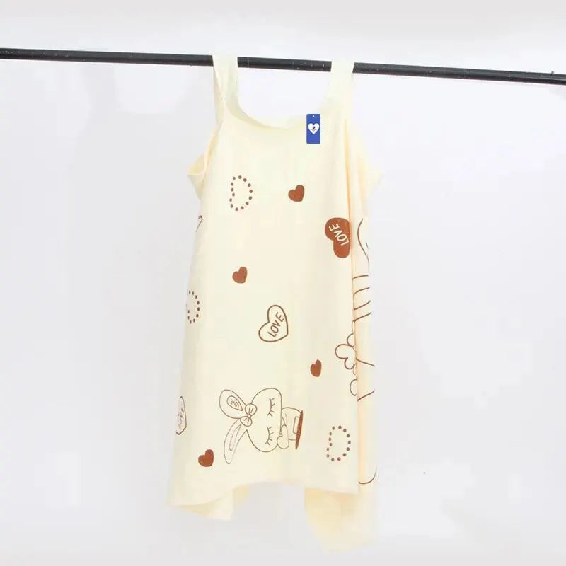 Serviette de bain portée lapin — Jupe absorbante sauna & hammam femme