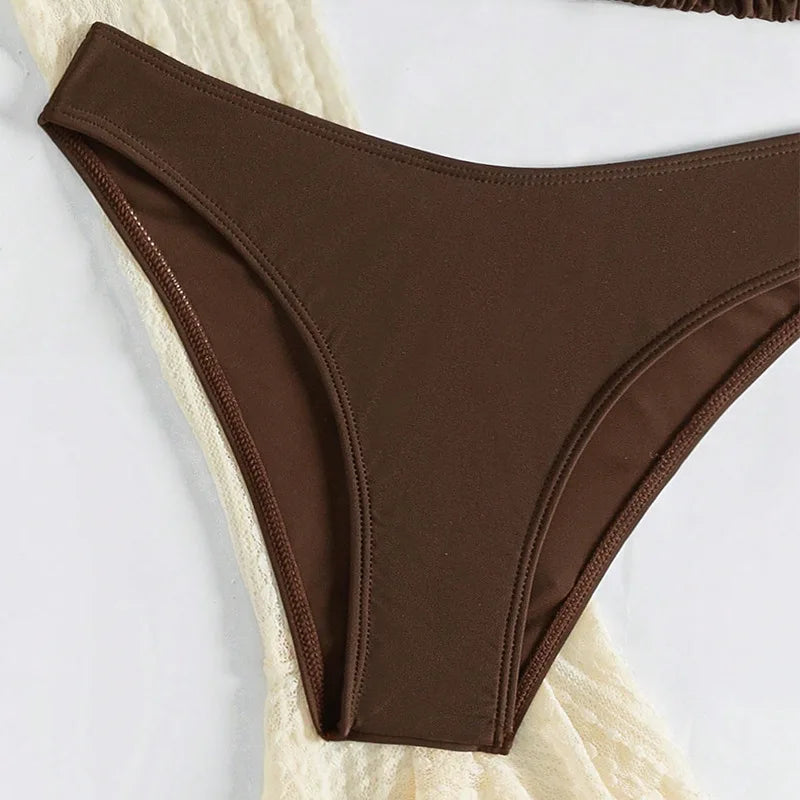 Maillot de bain 4 pièces avec cover-up — Bikini brésilien été 2026